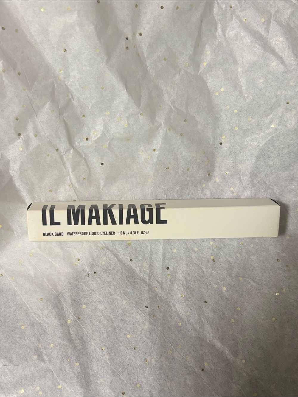 IL MAKIAGE Black Card Waterproof Liquid Eyeliner Black NIB